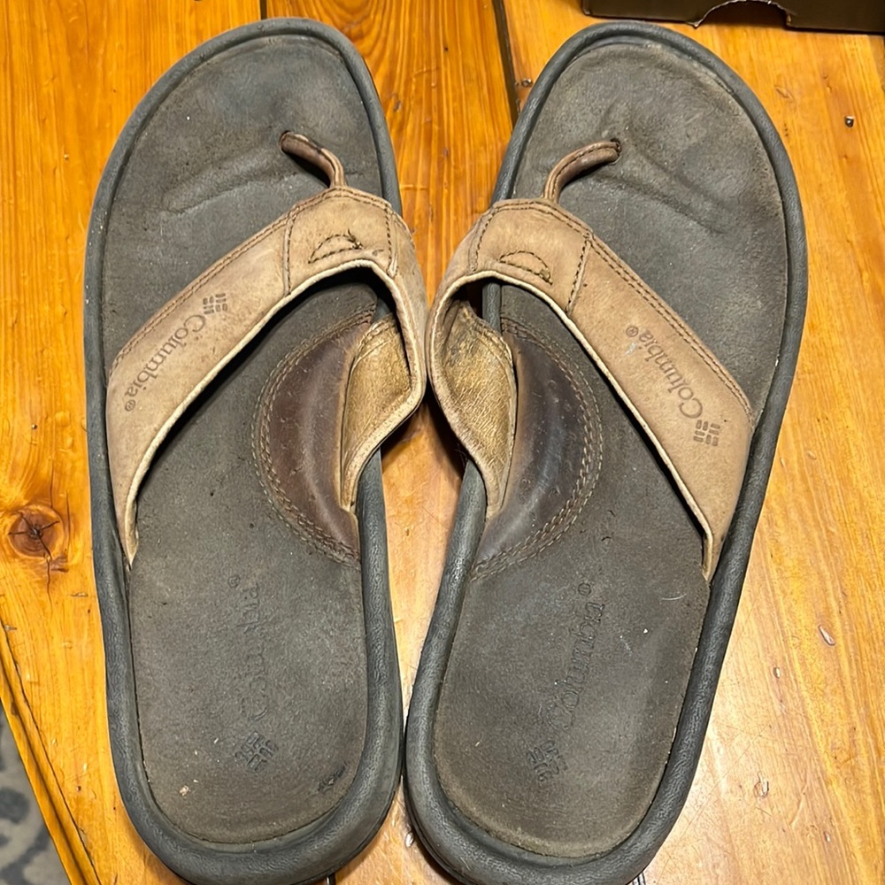 Columbia, Thong, Tan, Size 10